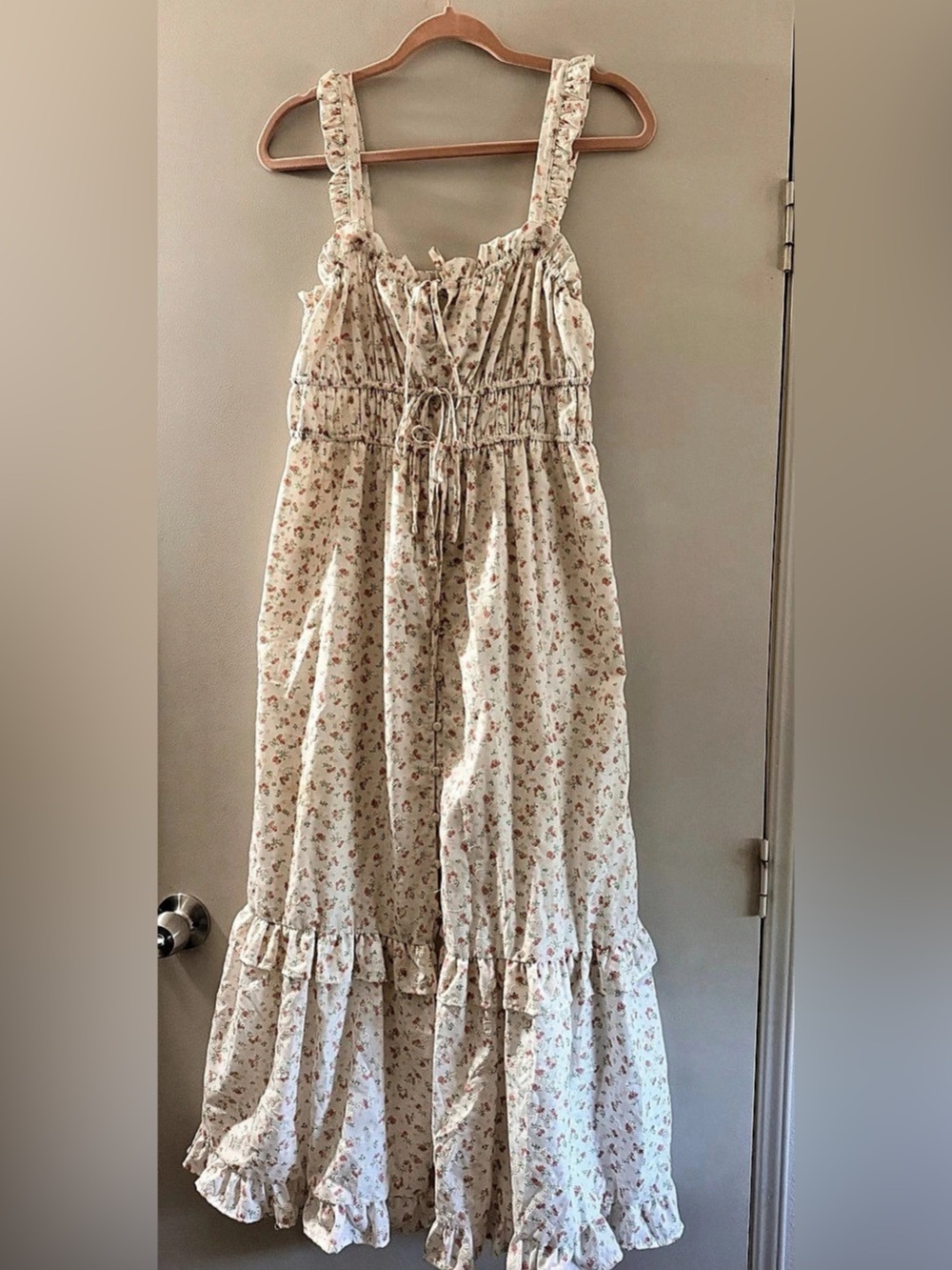 Floral Ruffle Maxi Dress